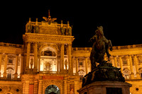 Entrance to the Neue Burg on Heidenplatz, part of the Hofburg Complex, Vienna Austria