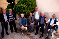 Men in the main piazza in Grummo Appula