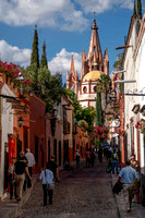Quaint street scene in San Miguel.