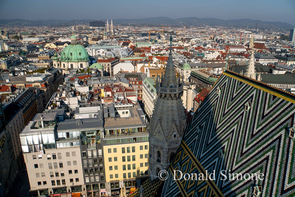 From the steeple of Stephansdom, Vienna, Austria