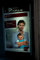 Bank advertising with Pau Gasol in Old Madrid