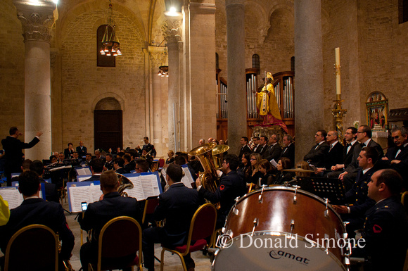 Police Orchestra in Basilica di San Nicola, Bari Vecchia